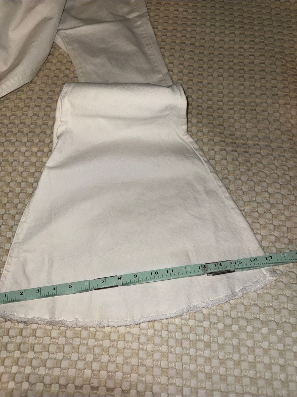 Peach Love California White Flared Wide Leg Jeans - Picture 4 of 5